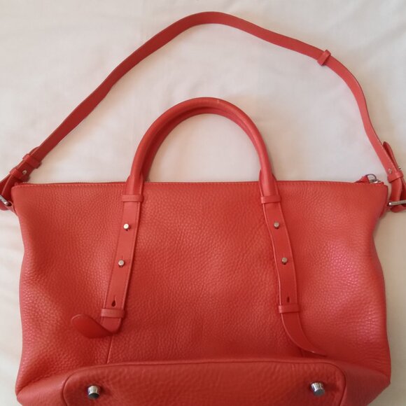 Mackage, large orange red, adjustable straps purse. - Picture 9 of 11